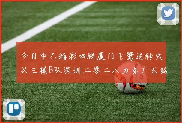 今日中乙精彩回顾厦门飞鹭逆转武汉三镇B队深圳二零二八力克广东铭途